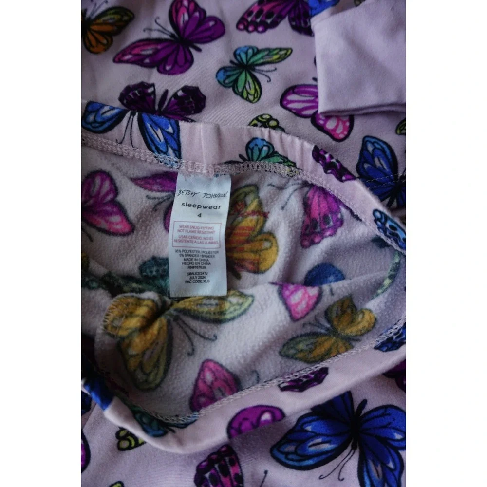 Xoxo Betsey Johnson Girls Butterfly Print Pajama Set